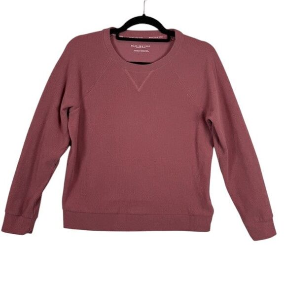 Marc New York Cozy Ribbed Crew Neck sweatshirt Rose Pink Size XS - Picture 2 of 10